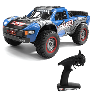 Машинка на радиоуправлении JJRC Q130 1:14 Blue – гоночный автомобиль, монстр-трак, 4WD, до 18 мин, 48 км/ч
